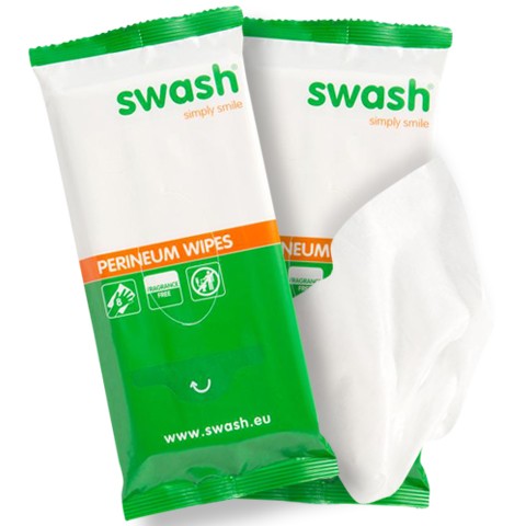 Swash® Perineum Wipes sem fragância cx8 Un