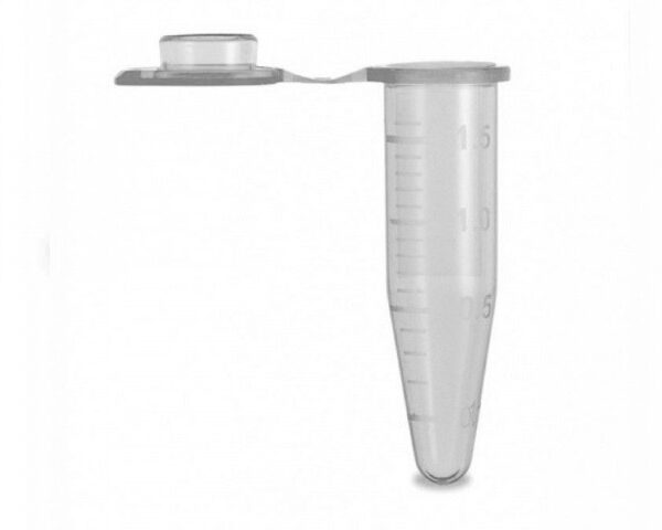 MICROTUBO C/ TAMPA PLANA TIPO EPPENDORF, 1,5 ml, 500 uni