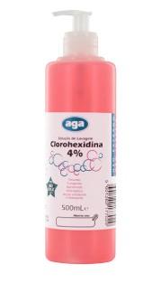 CLOROHEXIDINA SOLUÇÃO AQUOSA 4%, C/ DOSEADOR, 500 ml, 1 uni