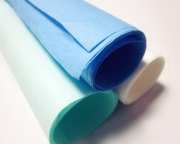 PAPEL CREPE VERDE 100 x 100 cm, 60g/m2, NÃO EST, Cx 300 uni