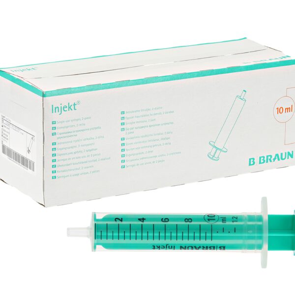 Seringa S/Agulha INJECKT SOLO, 10ML LUER, 100 uni