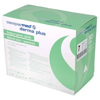 LUVAS CIRÚRGICAS DERMA S/PÓ, TAMANHO 7, cx 50 PARES