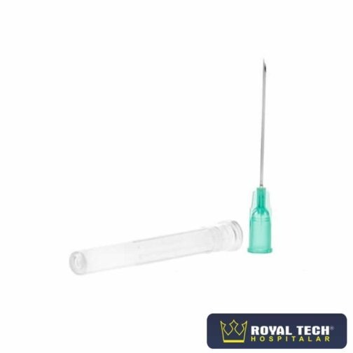 Agulha Verde, 21G, 0.8 x 25 mm, Cx100 uni