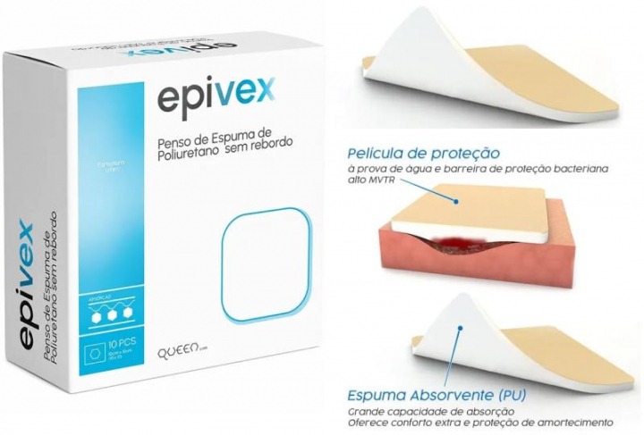EPIVEX FOAM 10 X 10 cm, cx 10 uni